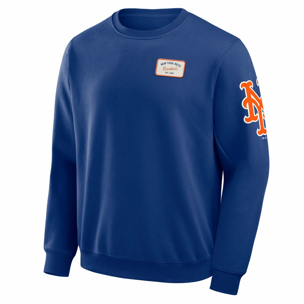 New York Mets Darius Rucker Collection by Fanatics Washed Crew Neck Pullover Sweatshirt - MLB Pullover