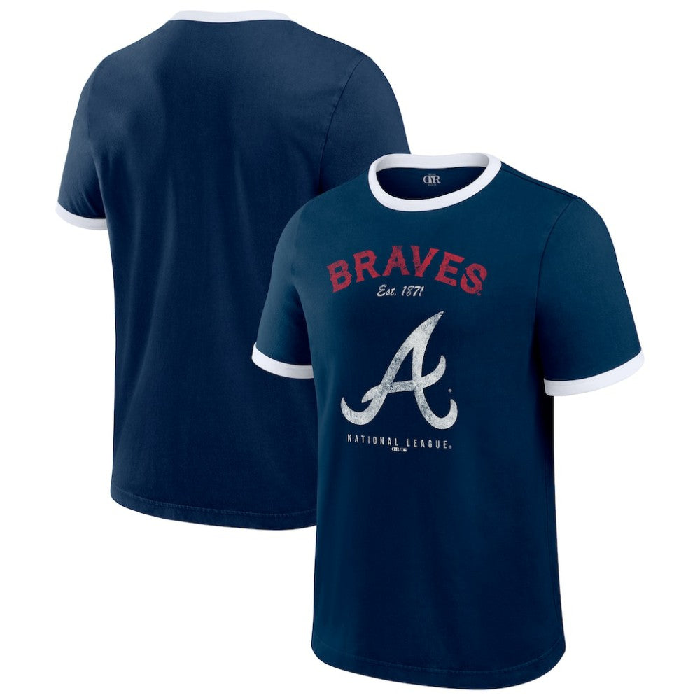 Atlanta Braves Darius Rucker Collection by Fanatics Washed Ringer T-Shirt - MLB T-shirts
