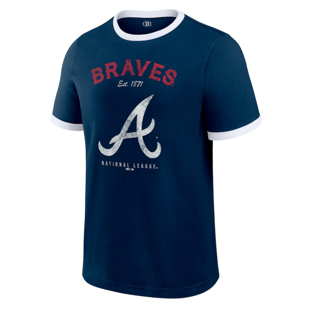 Atlanta Braves Darius Rucker Collection by Fanatics Washed Ringer T-Shirt - MLB T-shirts