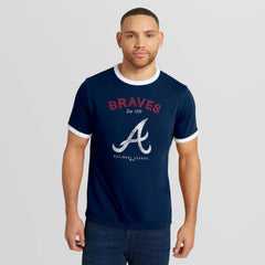 Atlanta Braves Darius Rucker Collection by Fanatics Washed Ringer T-Shirt - MLB T-shirts