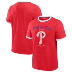 Philadelphia Phillies Darius Rucker Collection by Fanatics Washed Ringer T-Shirt - MLB T-shirts