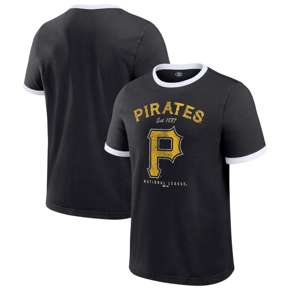 Pittsburgh Pirates Darius Rucker Collection by Fanatics Washed Ringer T-Shirt - MLB T-shirts