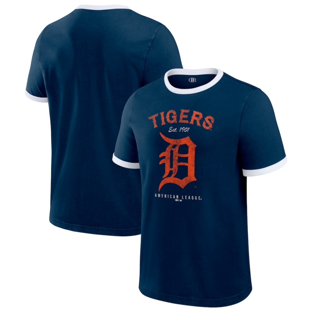 Detroit Tigers Darius Rucker Collection by Fanatics Washed Ringer T-Shirt - MLB T-shirts