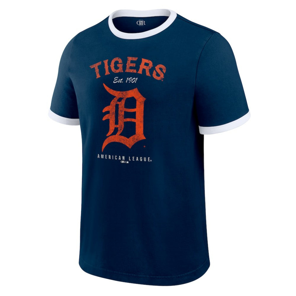 Detroit Tigers Darius Rucker Collection by Fanatics Washed Ringer T-Shirt - MLB T-shirts