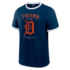 Detroit Tigers Darius Rucker Collection by Fanatics Washed Ringer T-Shirt - MLB T-shirts