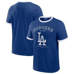 Los Angeles Dodgers Darius Rucker Collection by Fanatics Washed Ringer T-Shirt - MLB T-shirts