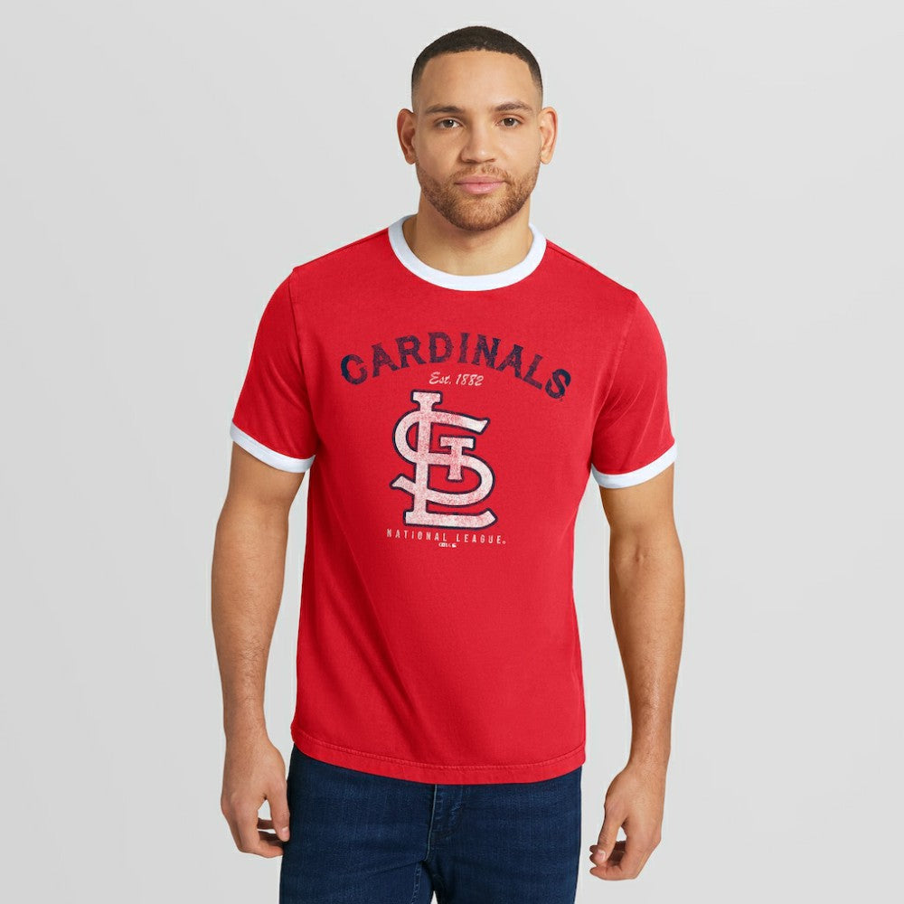 St. Louis Cardinals Darius Rucker Collection by Fanatics Washed Ringer T-Shirt - MLB T-shirts