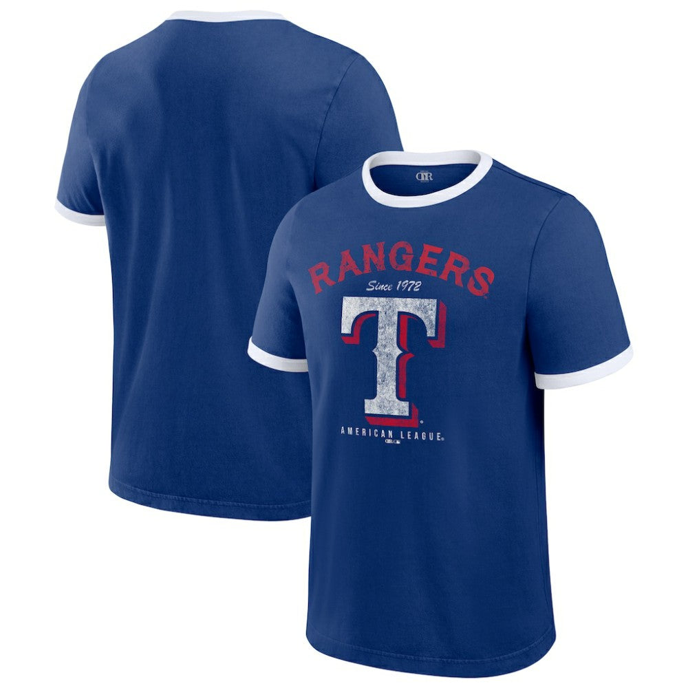 Texas Rangers Darius Rucker Collection by Fanatics Washed Ringer T-Shirt - MLB T-shirts