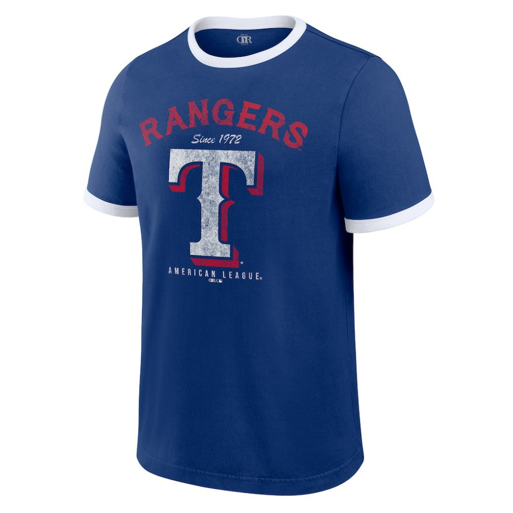 Texas Rangers Darius Rucker Collection by Fanatics Washed Ringer T-Shirt - MLB T-shirts