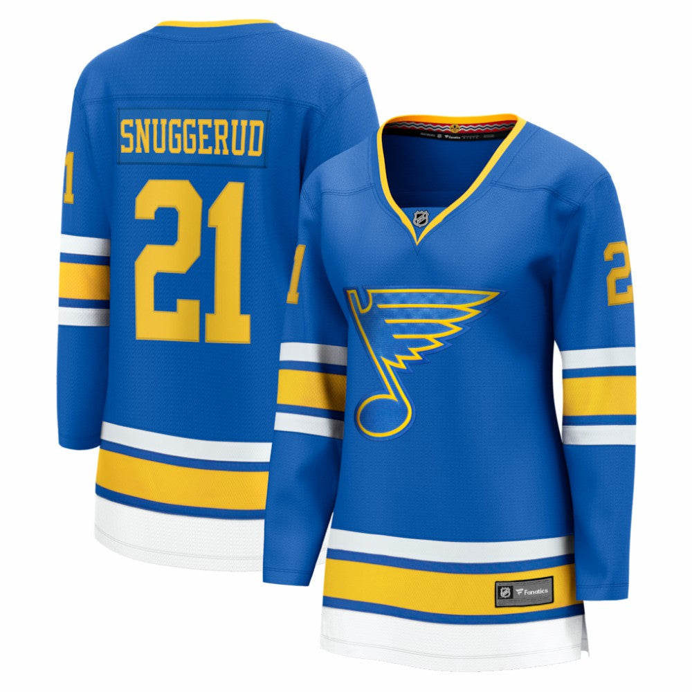Jimmy Snuggerud St. Louis Blues Fanatics Women's Home Breakaway Jersey -  NHL Jerseys