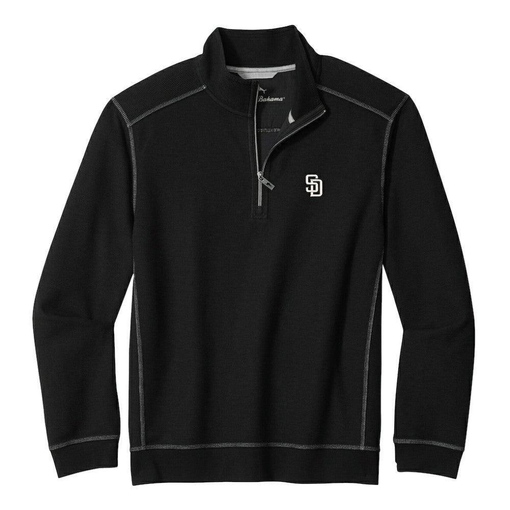 San Diego Padres Tommy Bahama Montego Bay Half-Zip Sweatshirt - MLB Sweatshirts