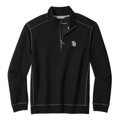 San Diego Padres Tommy Bahama Montego Bay Half-Zip Sweatshirt - MLB Sweatshirts
