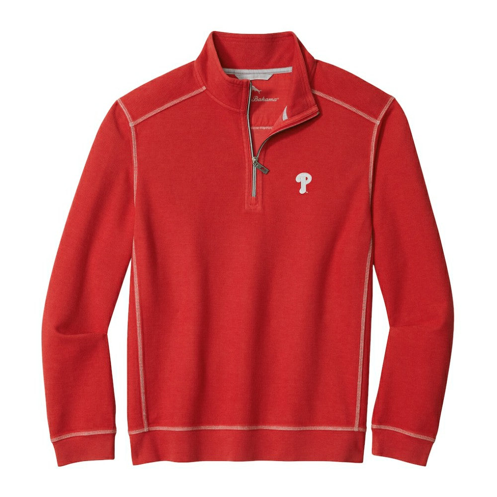 Philadelphia Phillies Tommy Bahama Montego Bay Half-Zip Sweatshirt - MLB Sweatshirts