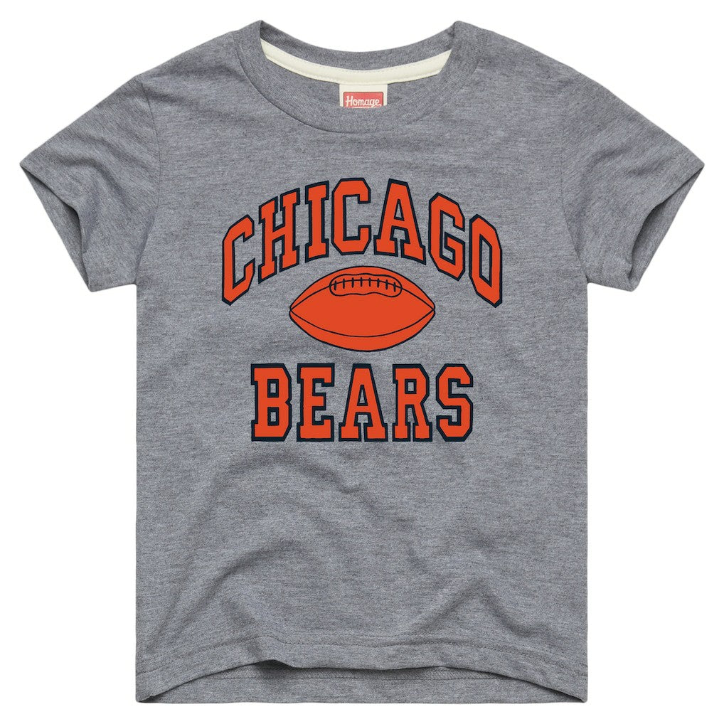 Chicago Bears Homage Youth Gridiron Tri-Blend T-Shirt | NFL On sale