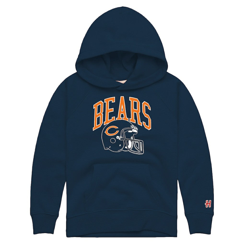 Chicago Bears Homage Youth Helmet Retro Tri-Blend Hoodie | NFL Sale