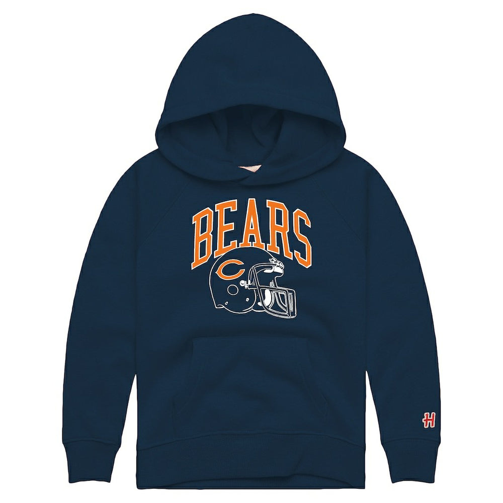 Chicago Bears Homage Youth Helmet Retro Tri-Blend Hoodie | NFL Sale
