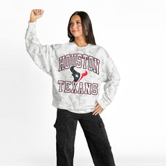 Houston Texans Gameday Couture Women's Whiteout Oversized Premium Fleece Sweatshirt | NFL Sale