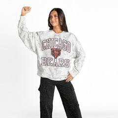 Chicago Bears Gameday Couture Women's Whiteout Oversized Premium Fleece Sweatshirt | NFL Outlet