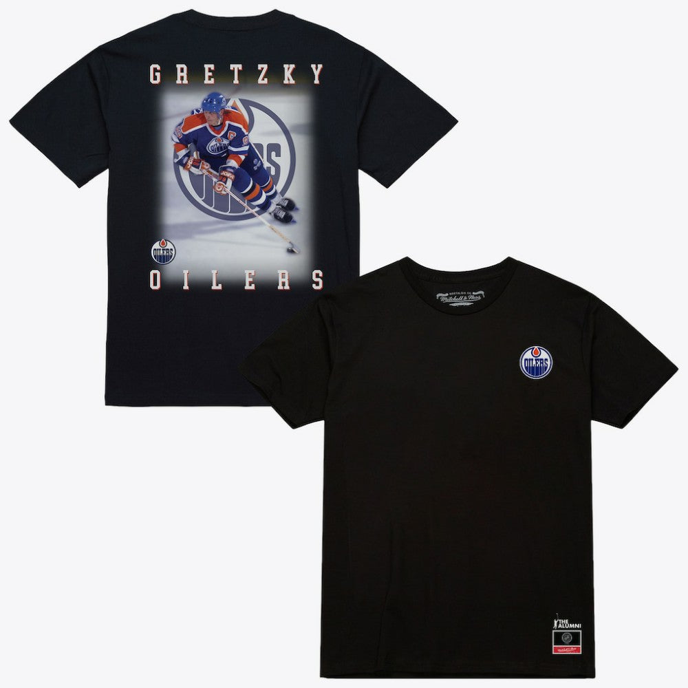 Wayne Gretzky Edmonton Oilers Mitchell & Ness Photo T-Shirt -  NHL T-shirts