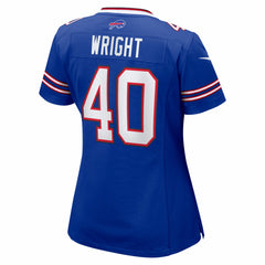Buffalo Bills Matthew Wright  Women's Team Game Jersey | NFL Discount