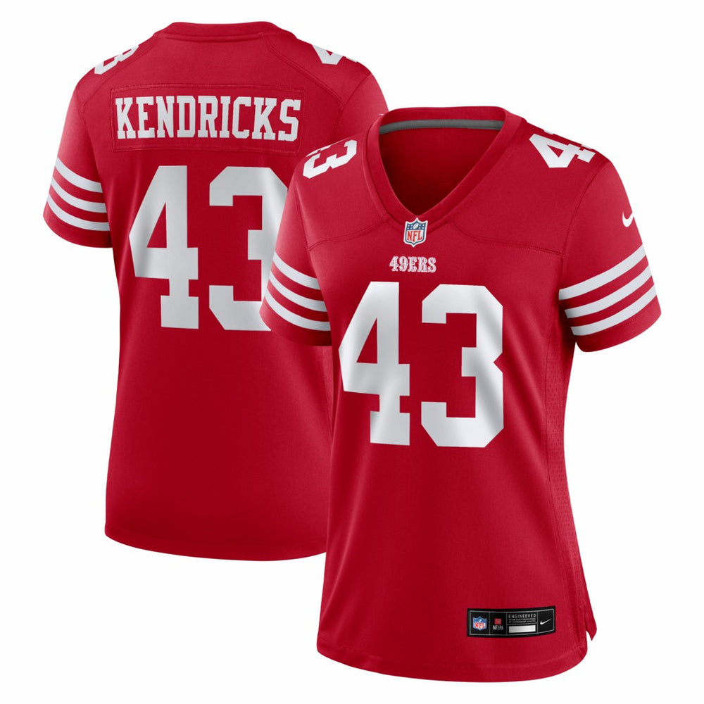 San Francisco 49ers Eric Kendricks  Women's Game Jersey | NFL Outlet