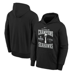 Seattle Seahawks Youth Super Bowl LX Champions Locker Room Trophy Collection Authentic Hoodie | NFL Sale