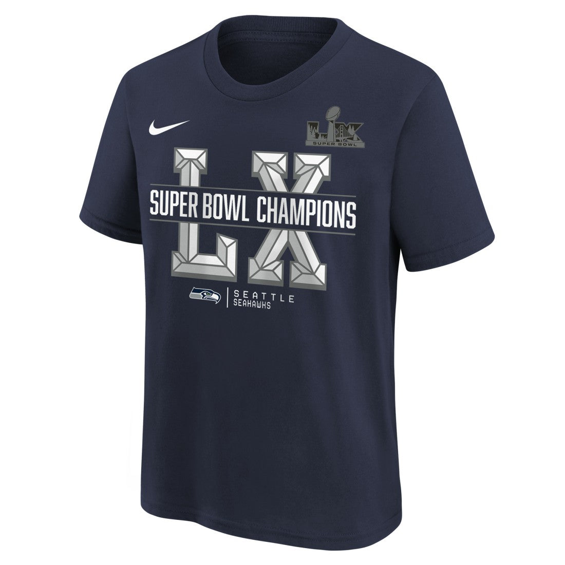 Seattle Seahawks Youth Super Bowl LX Champions T-Shirt | NFL Discount
