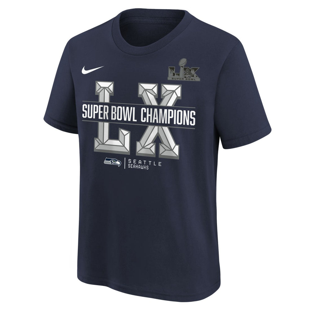 Seattle Seahawks Youth Super Bowl LX Champions T-Shirt | NFL Discount
