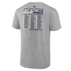 New England Patriots Super Bowl LX Big & Tall Roster T-Shirt | NFL Hot