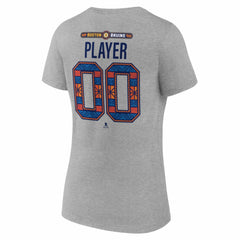 Boston Bruins Women's 2026 NHL Stadium Series Personalized Name & Number V-Neck T-Shirt -  NHL T-shirts