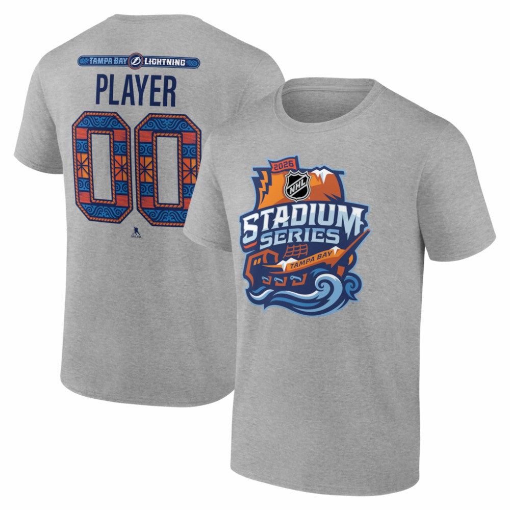 Tampa Bay Lightning 2026 NHL Stadium Series Personalized Name & Number T-Shirt -  NHL T-shirts