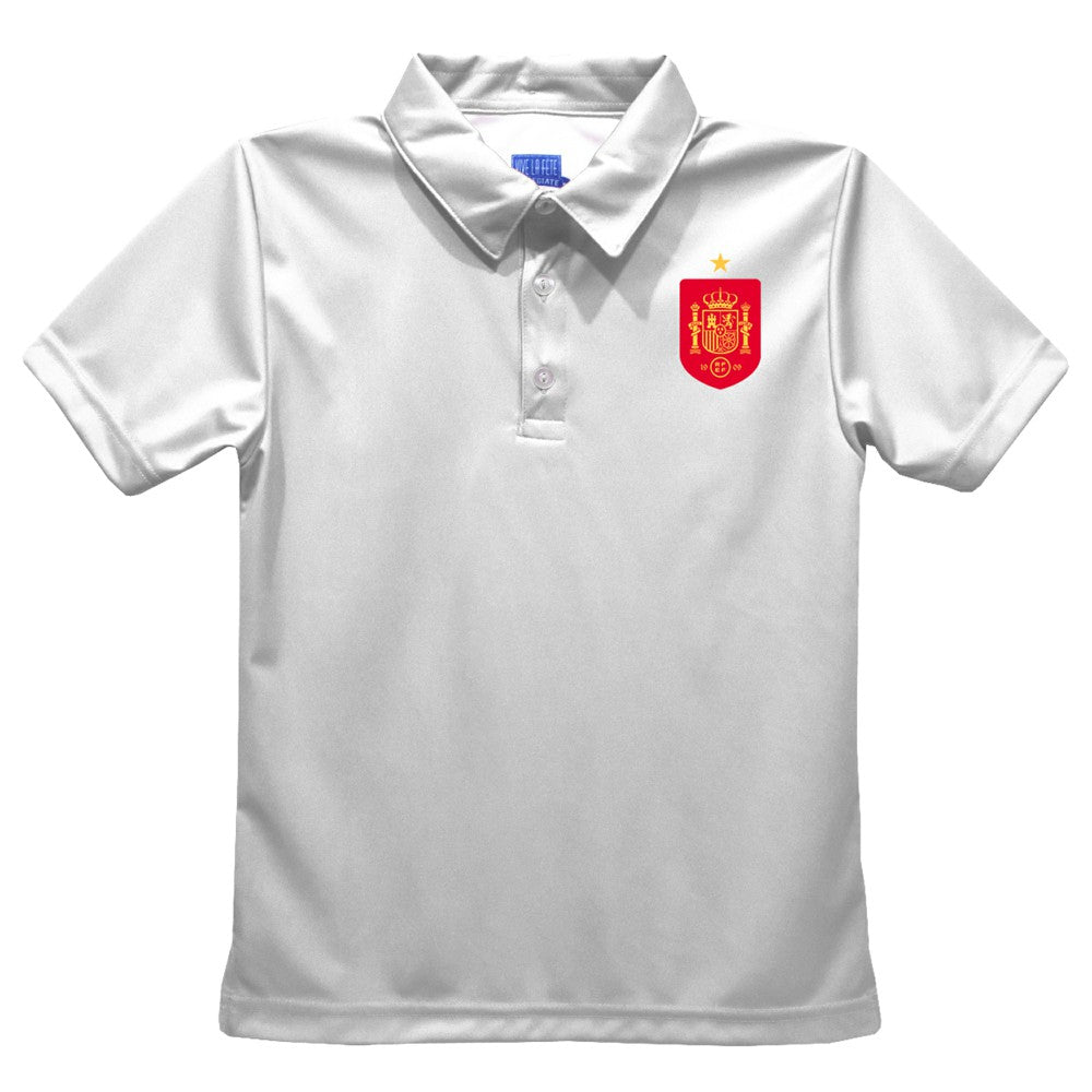 Spain National Team Vive La Fete Youth Solid Polo