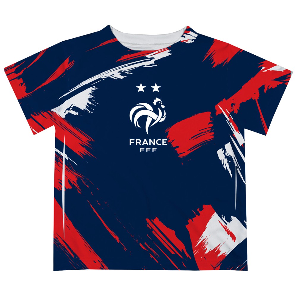 France National Team Vive La Fete Youth Paint Brush T-Shirt