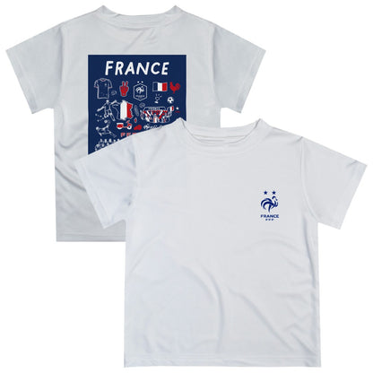 France National Team Vive La Fete Toddler Impressions Artwork T-Shirt for sale - White