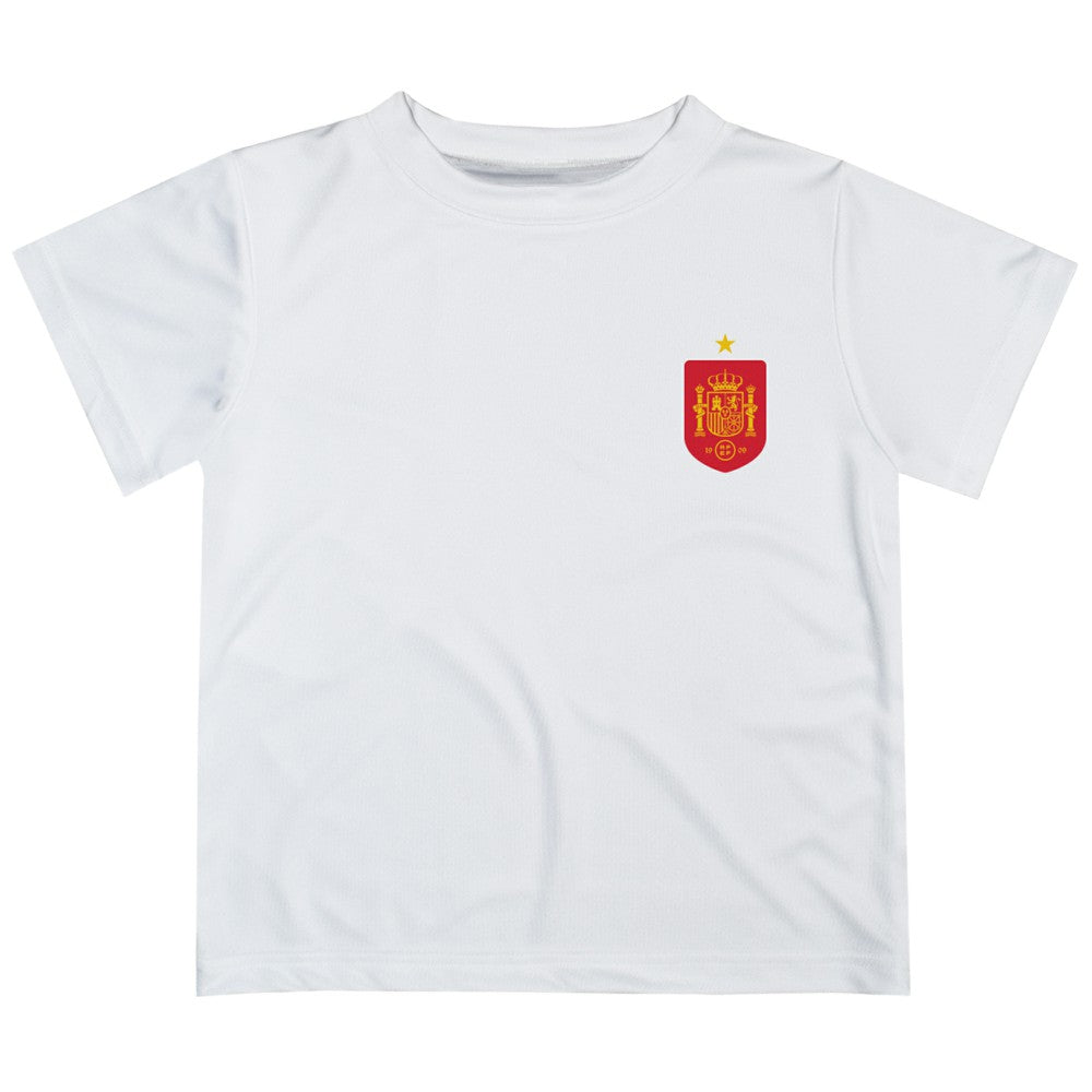 Spain National Team Vive La Fete Toddler Impressions Artwork T-Shirt for sale - White