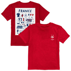 France National Team Vive La Fete Youth Impressions Artwork T-Shirt