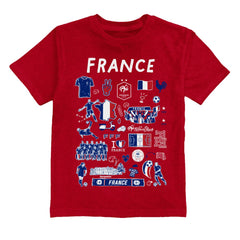 France National Team Vive La Fete Youth Impressions Artwork T-Shirt