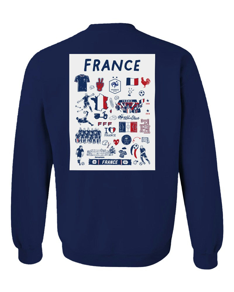 France National Team Vive La Fete Women's Impressions Artwork Sweatshirt