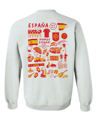 Spain National Team Vive La Fete Women's Impressions Artwork Sweatshirt