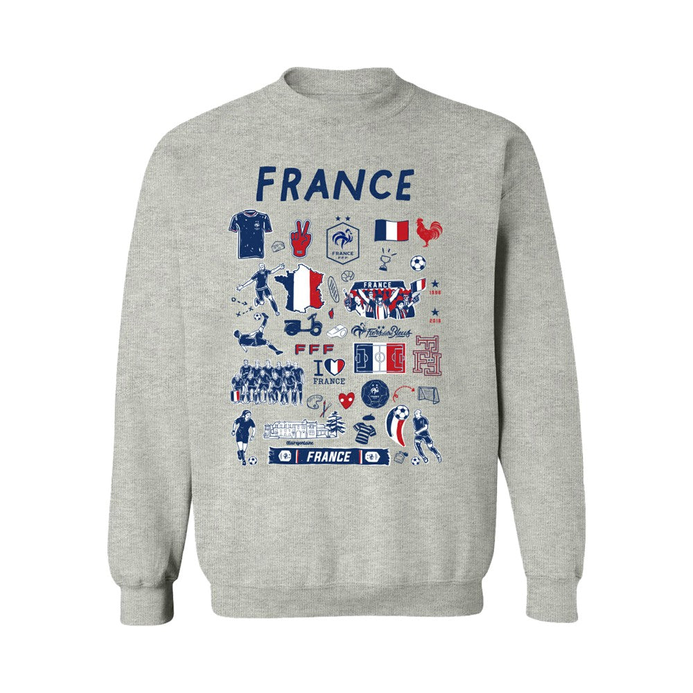 France National Team Vive La Fete Women's Impressions Artwork Sweatshirt