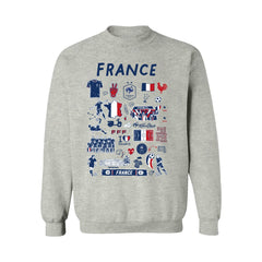 France National Team Vive La Fete Women's Impressions Artwork Sweatshirt