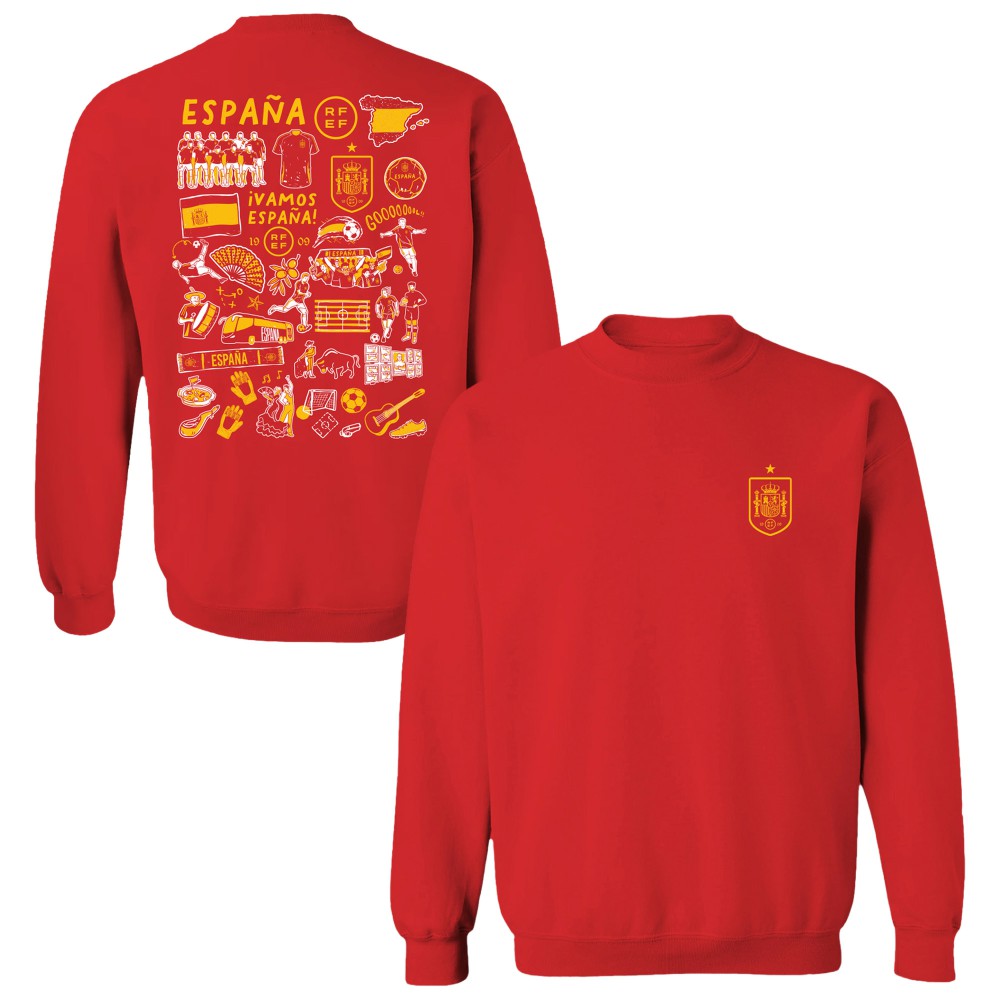 Spain National Team Vive La Fete Women's Impressions Artwork Sweatshirt