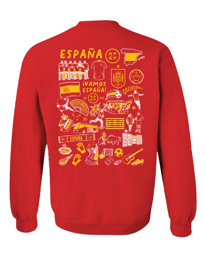 Spain National Team Vive La Fete Women's Impressions Artwork Sweatshirt