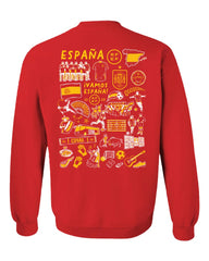 Spain National Team Vive La Fete Women's Impressions Artwork Sweatshirt