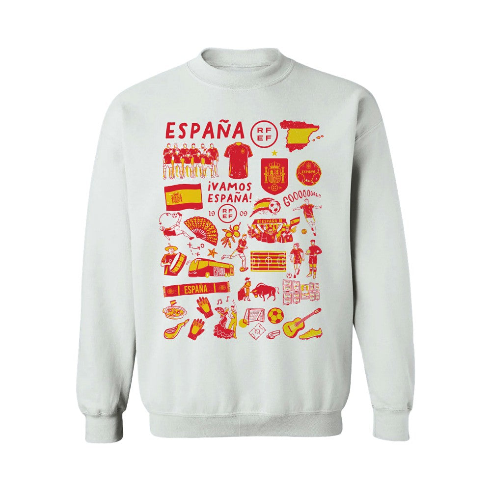 Spain National Team Vive La Fete Women's Impressions Artwork Sweatshirt