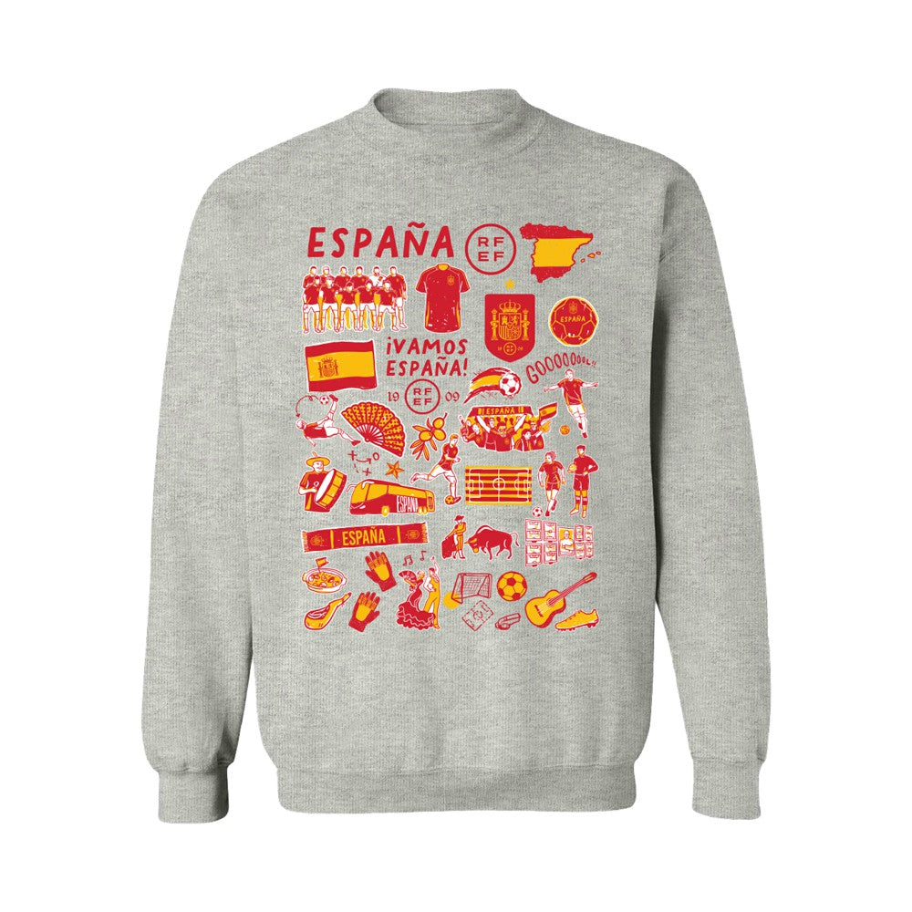 Spain National Team Vive La Fete Women's Impressions Artwork Sweatshirt