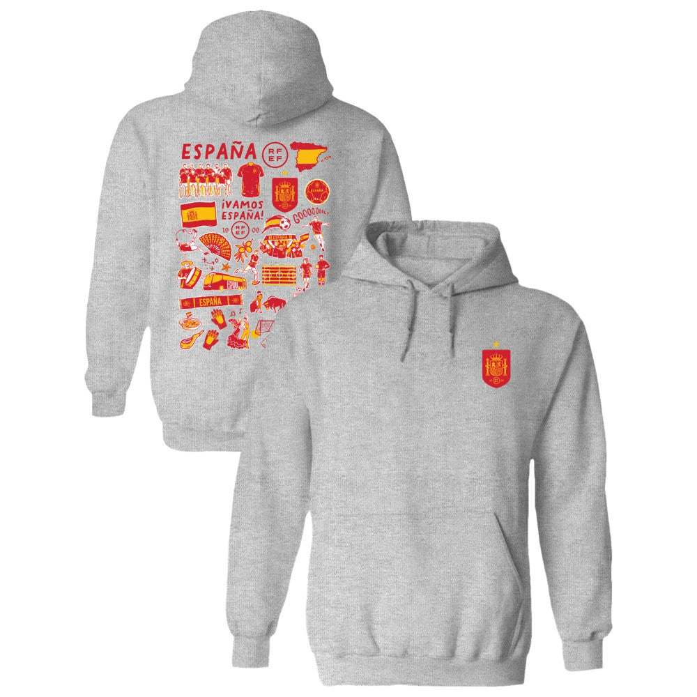 Spain National Team Vive La Fete Women's Impressions Artwork Hoodie
