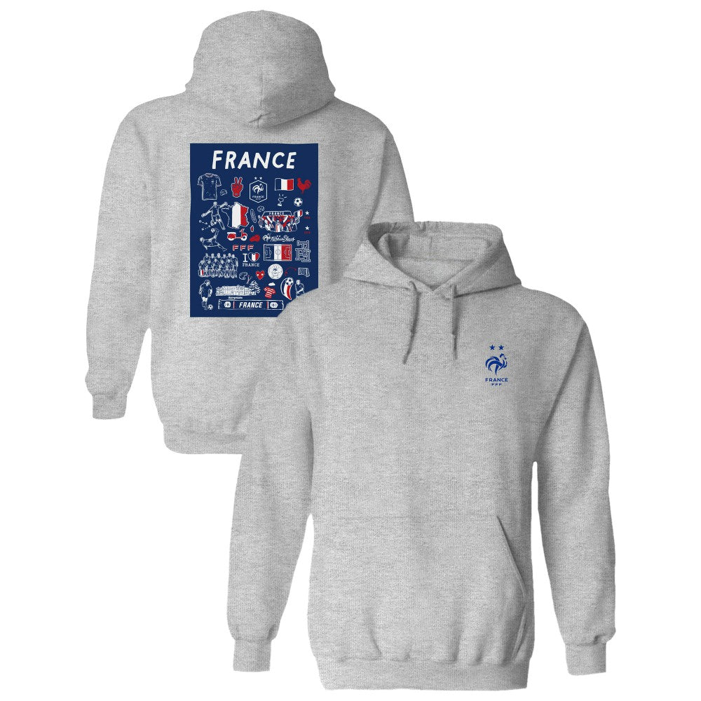 France National Team Vive La Fete Women's Impressions Artwork Hoodie