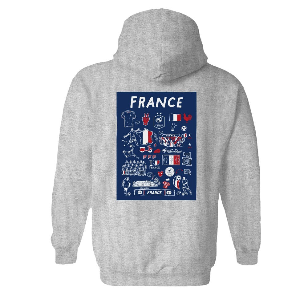 France National Team Vive La Fete Women's Impressions Artwork Hoodie