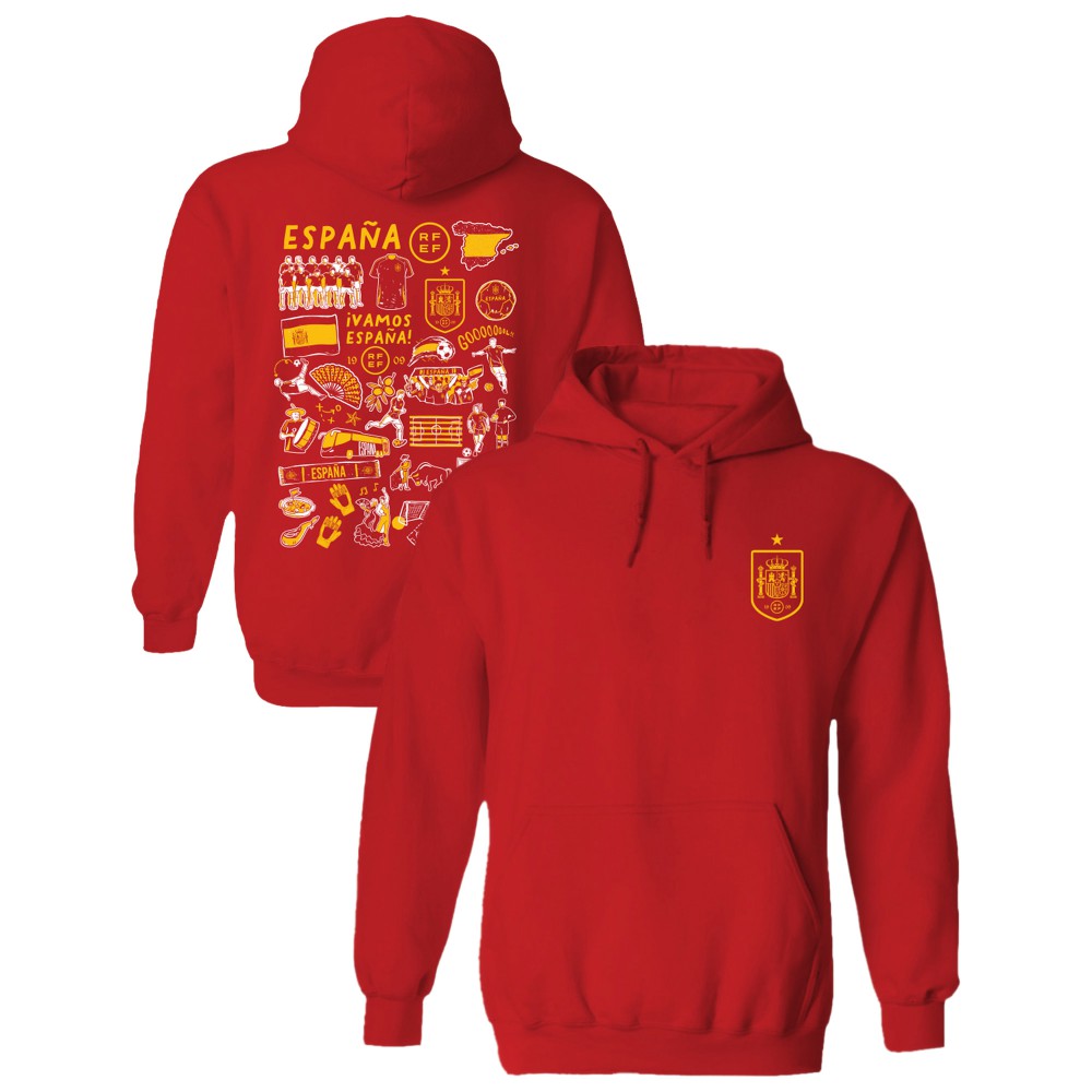 Spain National Team Vive La Fete Women's Impressions Artwork Hoodie